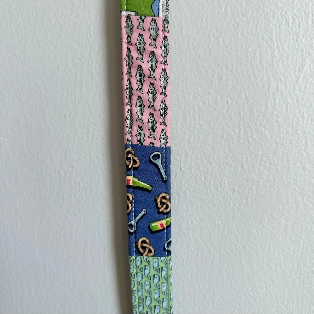 Vineyard Vines Pink and Blue Fabric belt for kids, size L